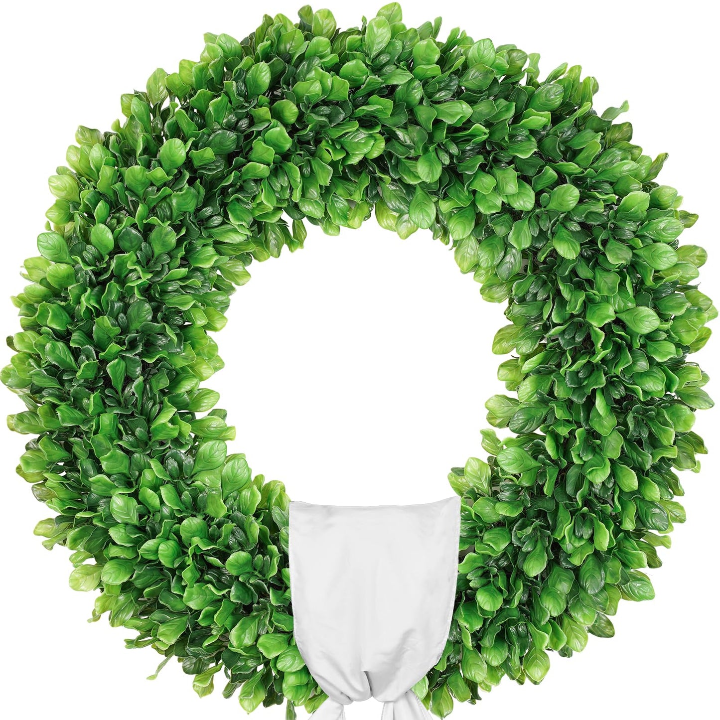 20" & 24" Faux Round Boxwood Wreath