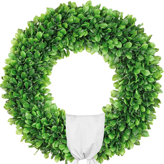20" & 24" Faux Round Boxwood Wreath