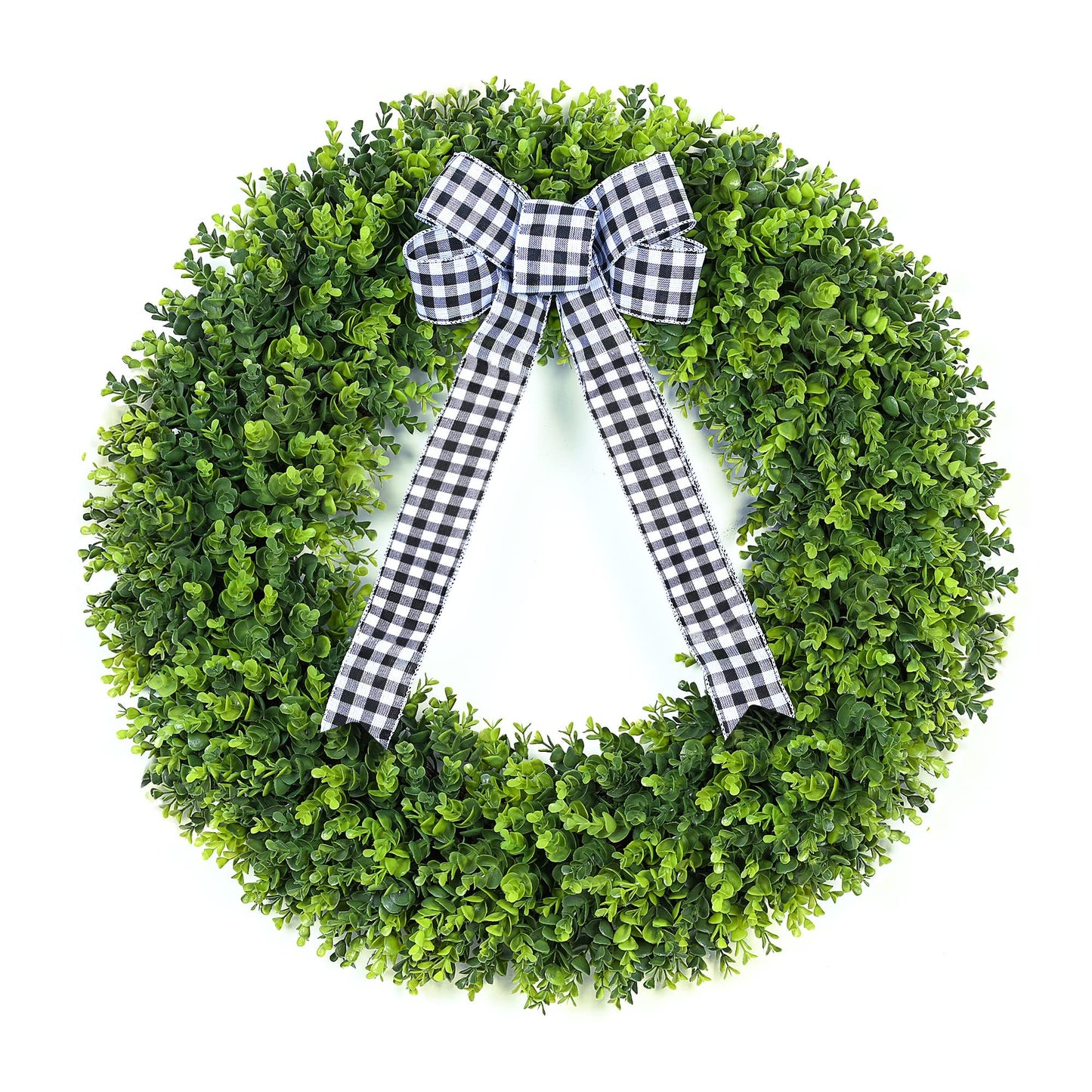 32" Faux Round Boxwood Wreath