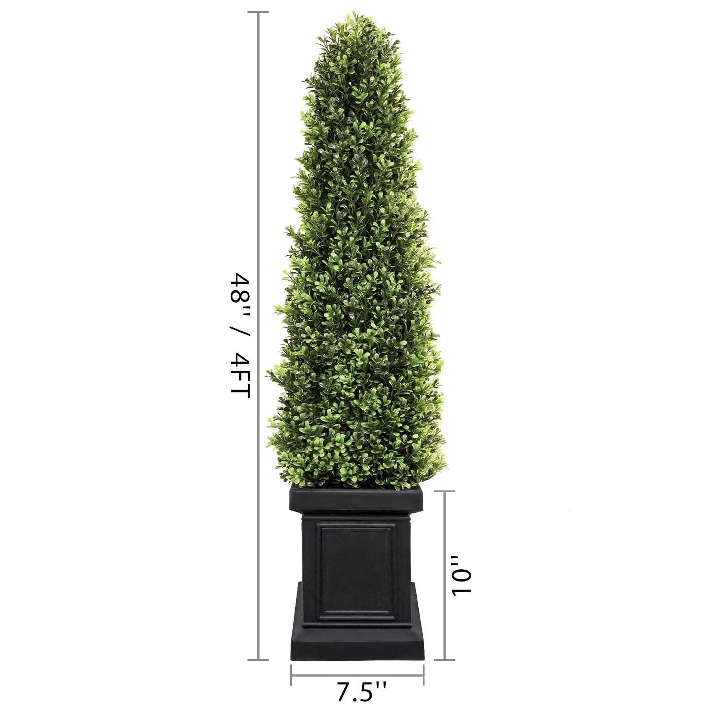 4 ft Boxwood Outdoor Topiary Trees （2 pack)