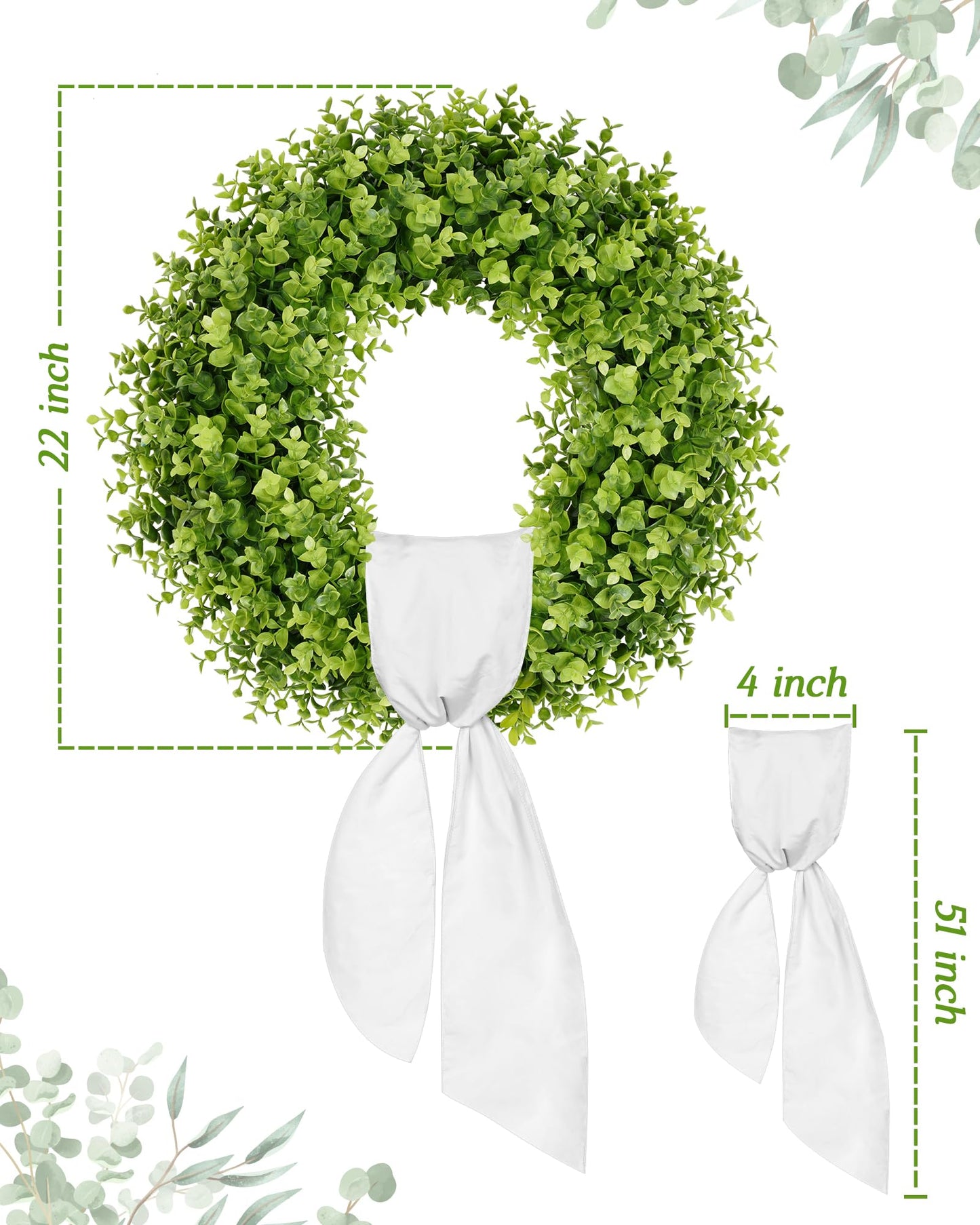 22" Boxwood Wreaths