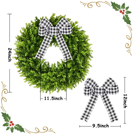 20" to 32" Artificial Boxwood Wreath